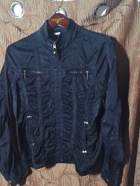 Revolution Women's Navy Lightweight Zip Shirt Jacket